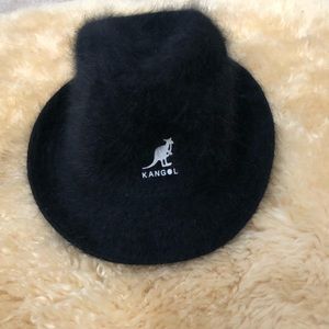 bucket hat with kangaroo logo